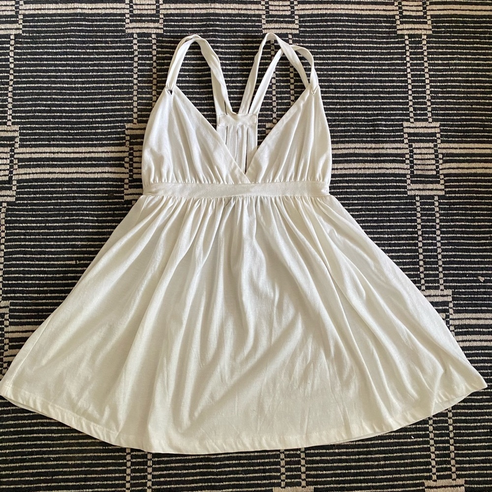 Tiki balm white beach dress